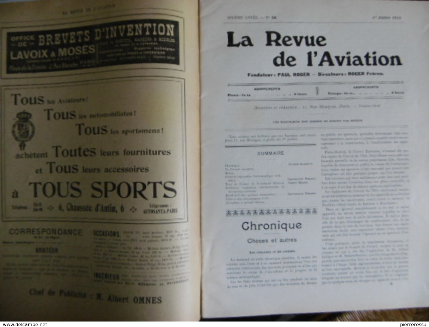 AVIATION REVUE ILLUSTREE RAID PARIS LIEGE VIDART SUR DEPERDUSSIN 1911 N° 56 Intégralité De La Revue - 1900 - 1949