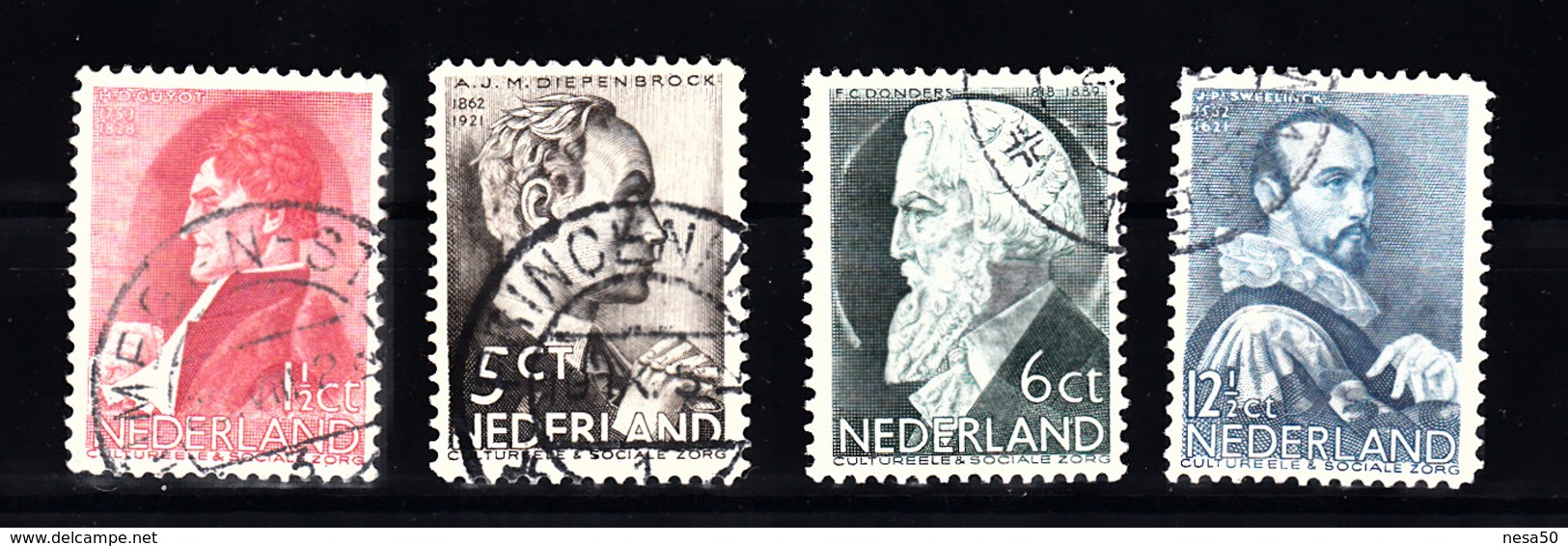 Nederland 1935 Nvph Nr 274 - 277, Mi Nr 282 - 285; Zomerzegels - Gebruikt