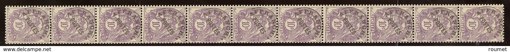 ** Préoblitérés. No 46, Bande De Onze Du N°43. - TB - Coil Stamps