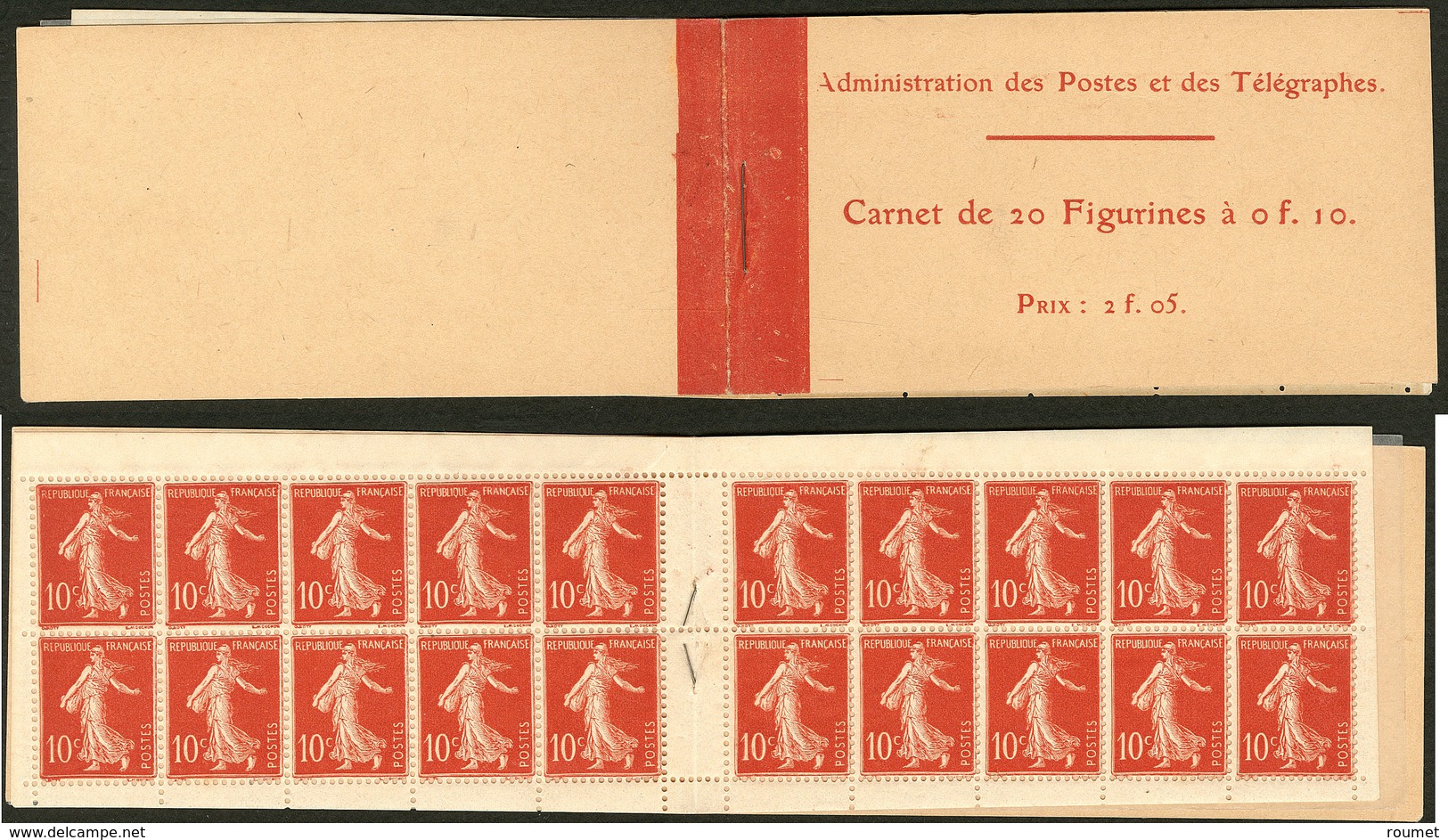 ** No 135-C1, Carnet De 20t, Point De Rousseur Sur Deux Ex Mais TB - Andere & Zonder Classificatie