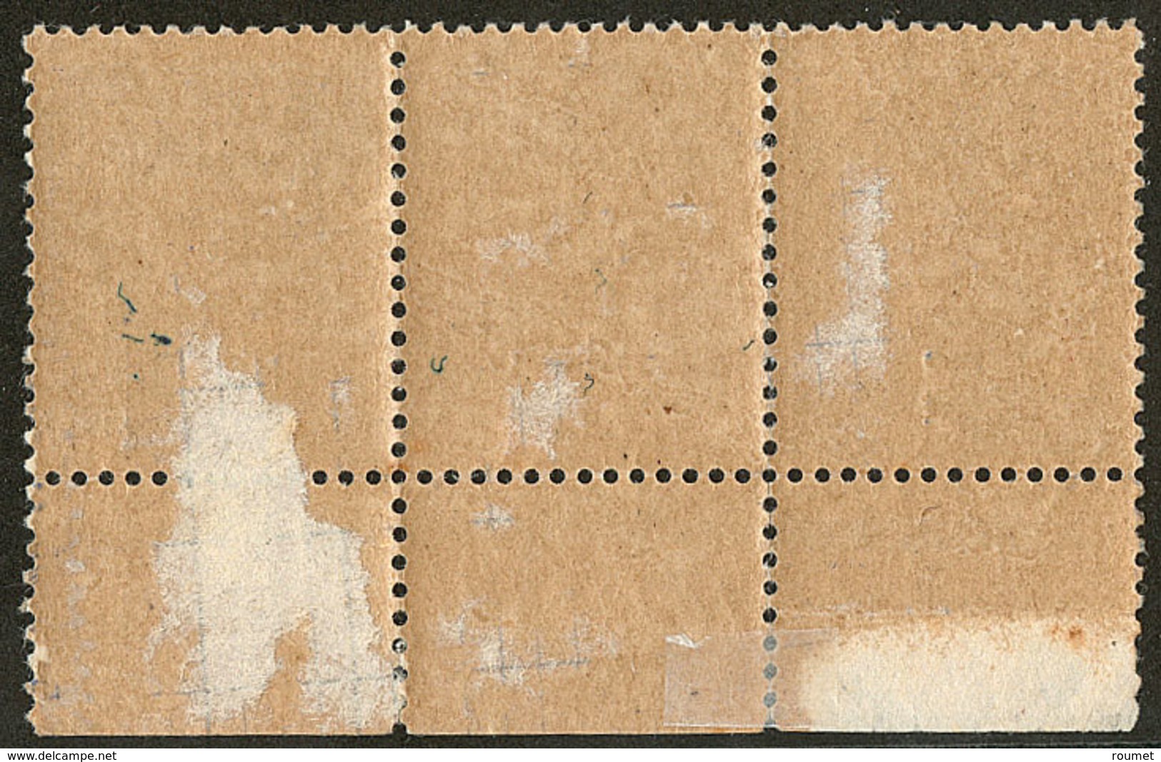 * No 1, Paire Interpanneaux Bdf, Adhérences Au Verso Sinon TB (tirage 650) - Guerre (timbres De)