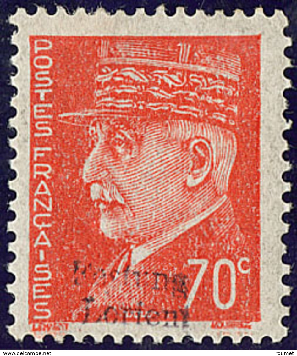 * No 6 (70c Pétain, Mi. # 6), Adhérences Au Verso. - TB (tirage 600, Cote Mi.: 1200€) - Guerre (timbres De)