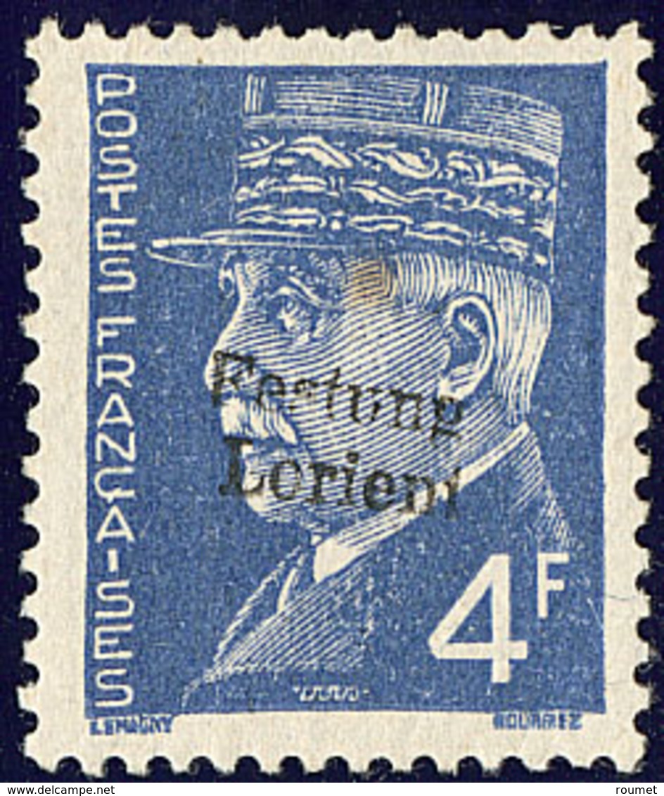 * No 12 (4f Pétain, Mi. # 12), Point De Rousseur Au Verso. - TB (tirage 200, Cote Mi.: 1400€) - War Stamps