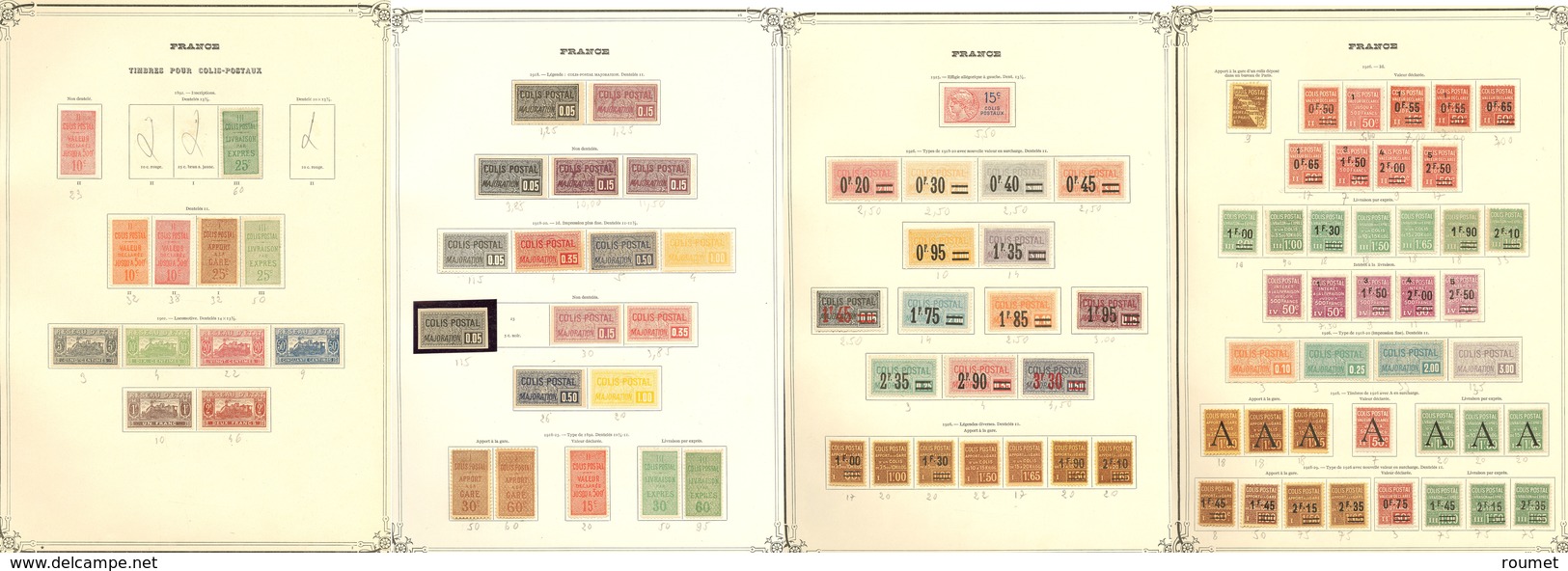 * Collection. 1892-1960 Assez Complète Sauf Qqs Bonnes Valeurs, Les Timbres Pour Tous Colis Sont Obl. - TB - Andere & Zonder Classificatie