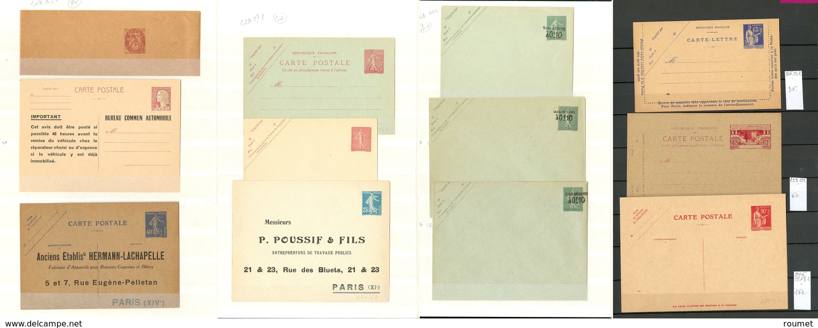 Lettre Collection. 1900-1990, 198 BJ, CP, CL, Enveloppes Et Aérogrammes, Affts Valeurs Courantes Et Divers Commémoratifs - Andere & Zonder Classificatie