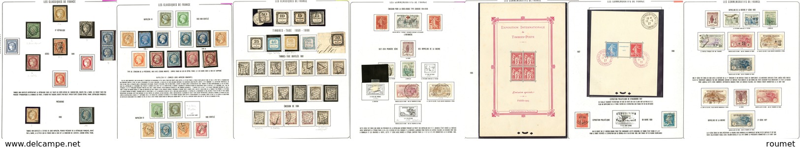 1849-2001 (Poste, PA, Taxe, Préos, FM), Valeurs Et Séries Moyennes, Les Classiques Tous états, Ensuite TB - Verzamelingen