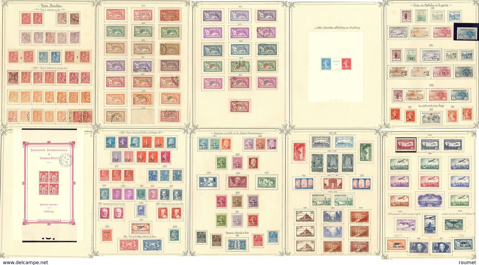 * 1900-1978 (Poste, PA, BF), Bonnes Et Moyennes Valeurs Dont 1e Orphelins, CA, PA 14, 15, BF 1, 2, Etc., Des Séries Comp - Verzamelingen