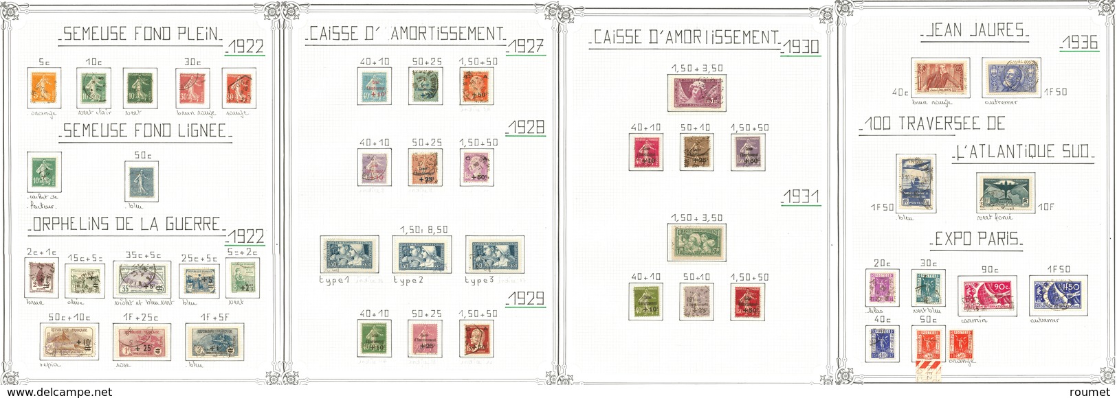 1900-2015 (Poste, PA, Préos, BF, Carnets, Taxe), Valeurs Moyennes Et Séries Complètes Dont 262B, CA, PA 15, Etc. - TB - Collections