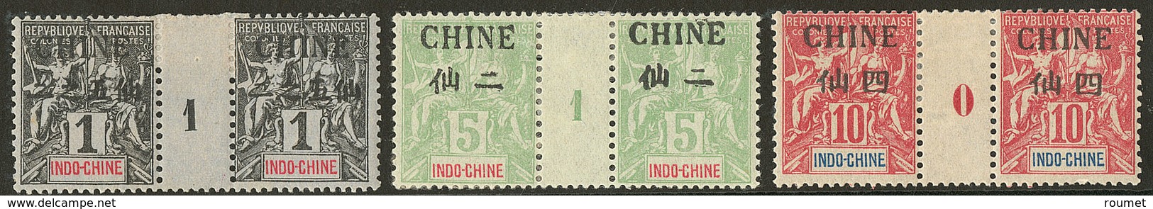 * Chine. Nos 35 Et 38 En Paire Mill. 1, 39 Paire Mill. 0. - TB - Altri & Non Classificati