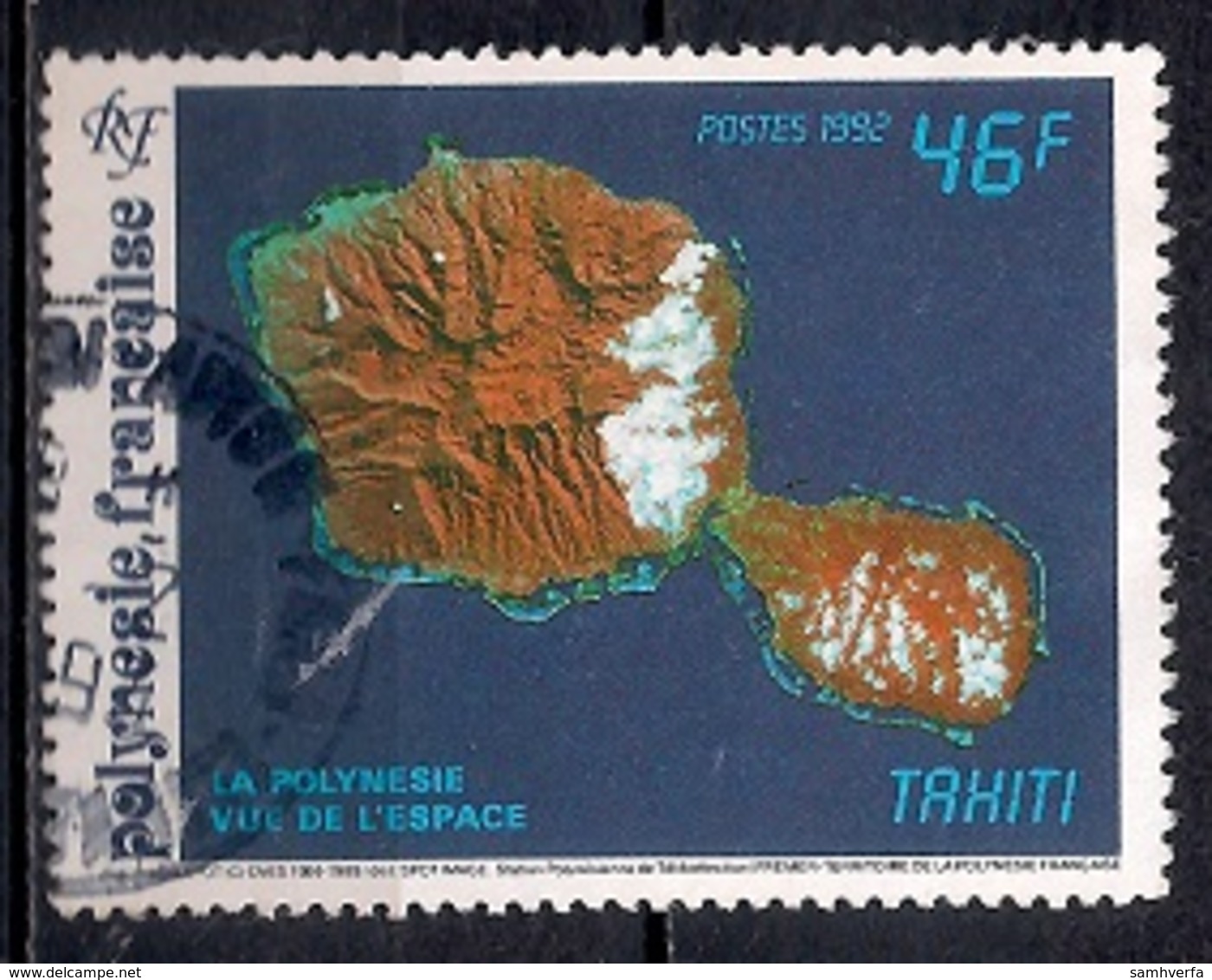 French Polynesia 1992 - SPOT  Satellite Pictures Of French Polynesia - Usados