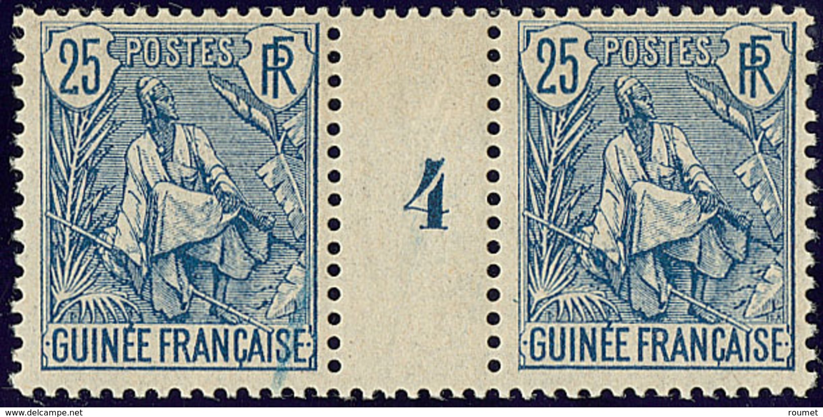 ** Guinée.No 25, Paire Mill. 4, Superbe - Autres & Non Classés