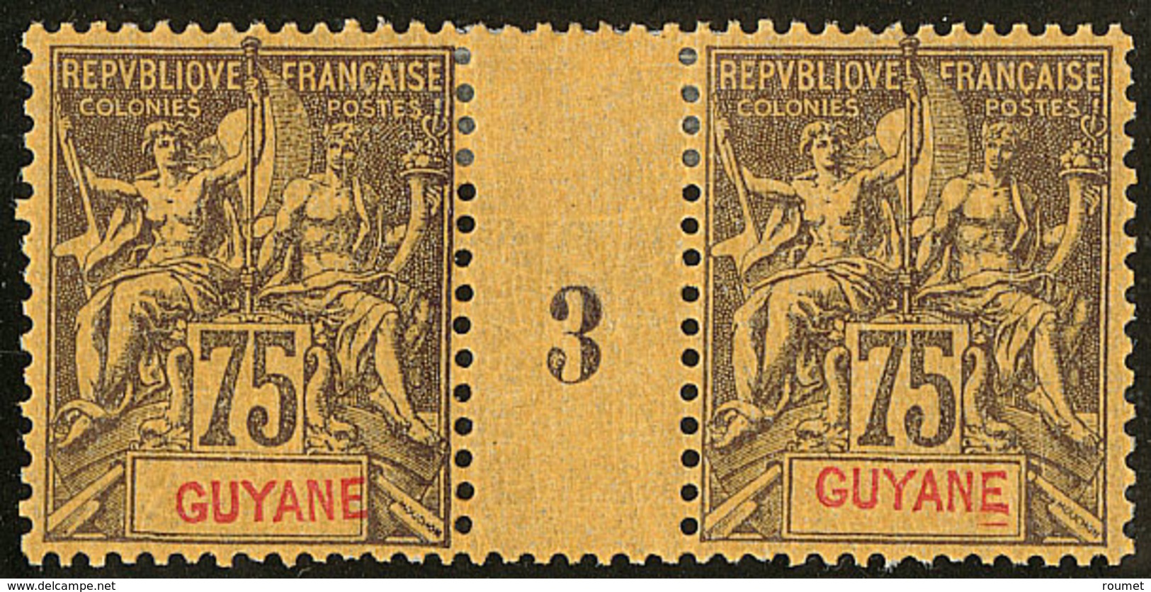 * Guyane. No 41, Paire Mill. 3. - TB - Otros & Sin Clasificación