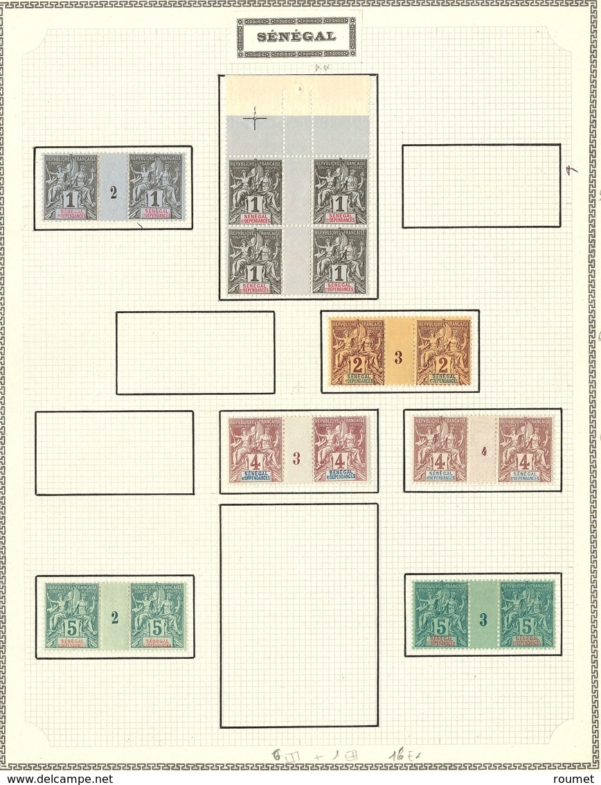 * Sénégal. Nos 8 (paire + Bloc De Quatre), 9, 10 (2), 11 (2), Avec Mill. Divers. - TB - Andere & Zonder Classificatie