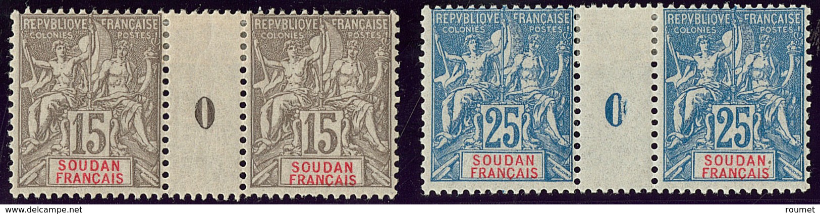 * Soudan. Nos 17, 18, Paire Mill. 0. - TB - Autres & Non Classés