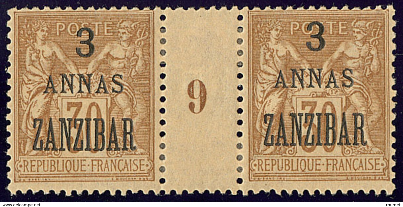 * Zanzibar. No 25, Paire Mill. 9. - TB - Other & Unclassified