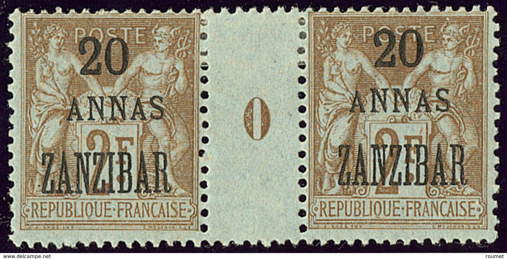 * Zanzibar. No 30, Paire Mill. 0. - TB - Other & Unclassified