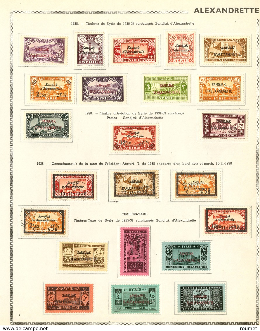* ALEXANDRETTE.Collection. 1938 (Poste, PA, Taxe), Complète Dont Les 13 à 16 Obl. - TB - Other & Unclassified