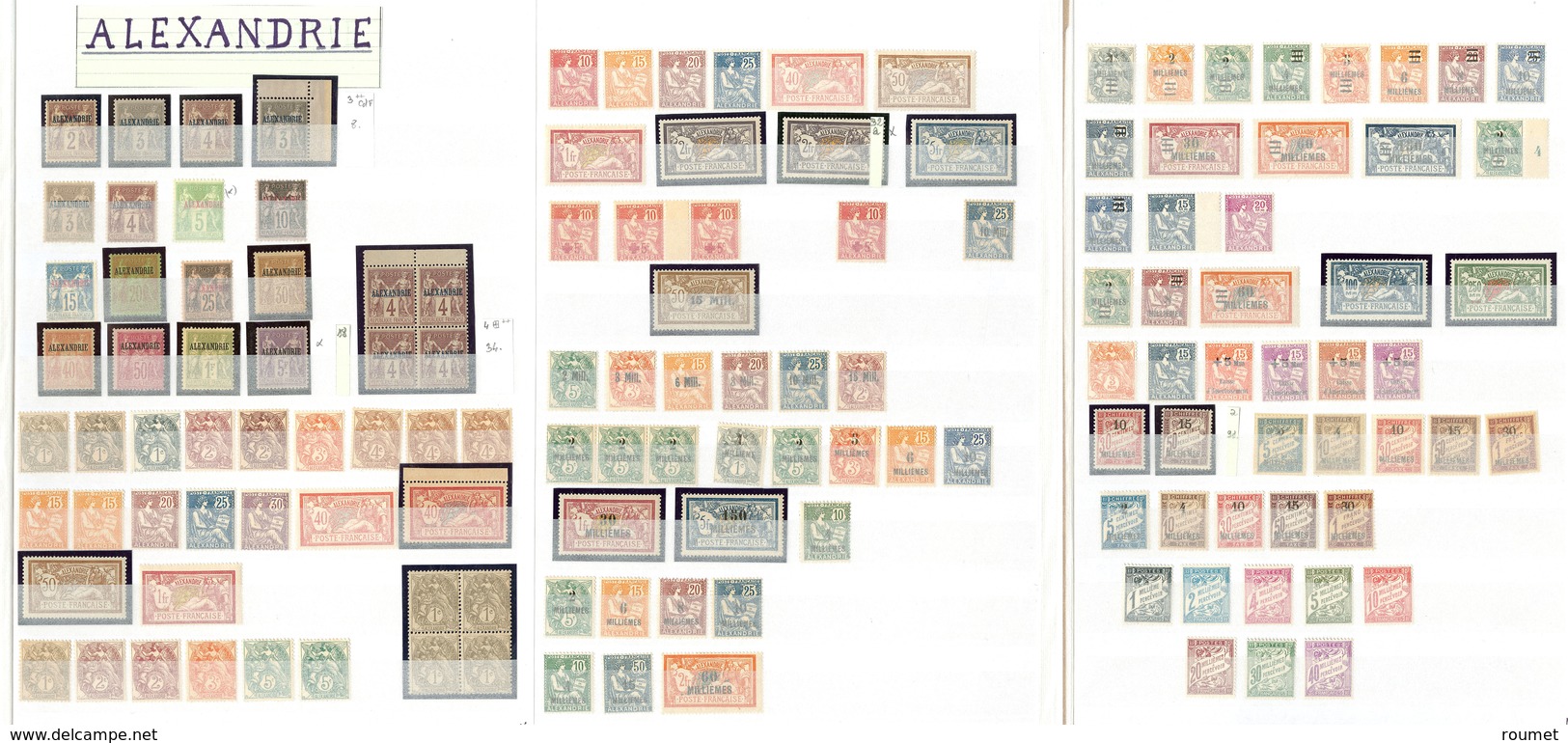 ** Collection. 1899-1927 (Poste, Taxe), Valeurs Diverses, Qqs Nuances Et Des Ex *, Très Frais. - TB - Other & Unclassified