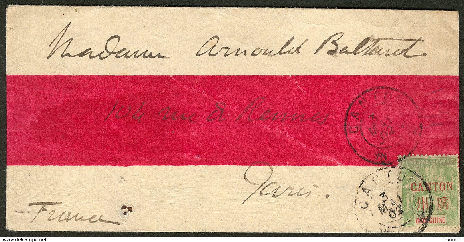 Lettre No 5, Obl Cad Mai 1902 Sur Enveloppe Pour Paris. - TB - Other & Unclassified