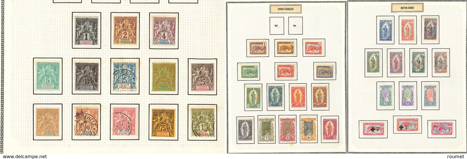 * Collection. 1892-1933 (Poste, Taxe), Complète à Partir Du N°12, Sauf Poste 25, 26, 46 Et 47, Qqs Ex Obl. - TB - Autres & Non Classés