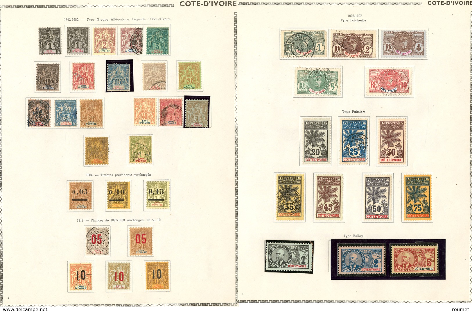 * Collection. 1892-1944 (Poste, PA, Taxe), Ensemble Complet Dont Des Ex Obl. - TB - Autres & Non Classés