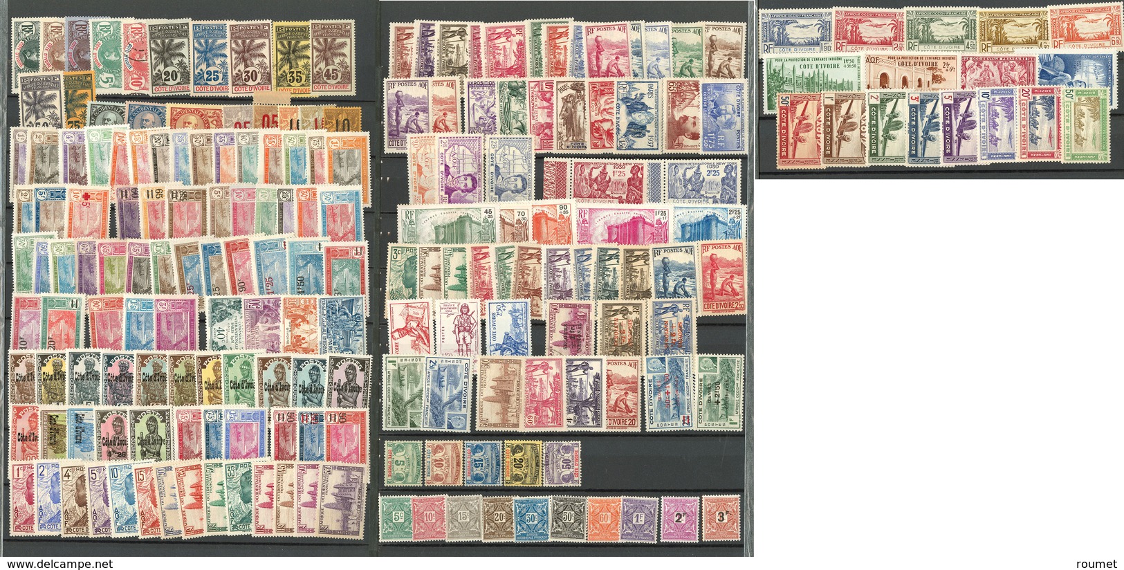 * Collection. 1906-1944 (Poste, PA, Taxe), Valeurs Moyennes Et Séries Complètes, Des Ex (*). - TB, B Ou Pd - Autres & Non Classés