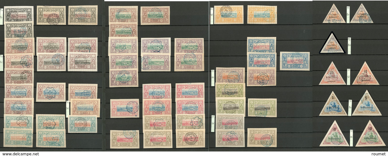 Collection. 1894-1966 (Poste, PA), Valeurs Moyennes Et Séries Complètes, Des Doubles, Nuances Et Belles Obl Avant 1902.  - Other & Unclassified