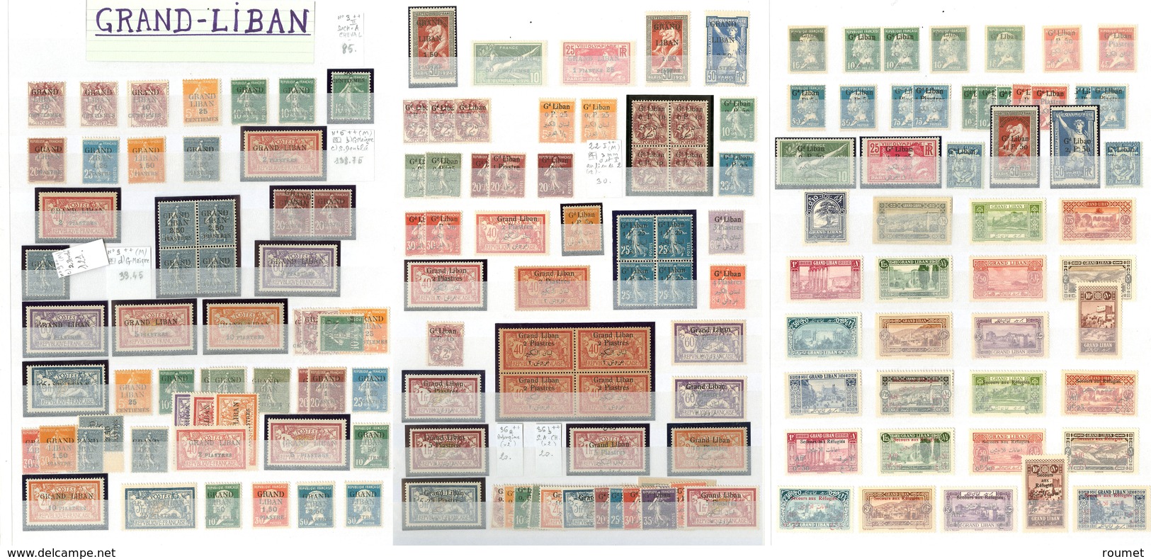 ** Collection. 1924-1945 (Poste, PA, Taxe), Des Valeurs Moyennes Et Séries Complètes, Variétés Diverses, Qqs Blocs De Qu - Other & Unclassified
