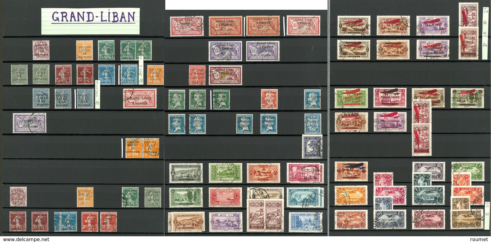 Collection. 1924-1945 (Poste, PA), Diverses Valeurs Et Qqs Séries, Des Doubles Et Obl Diverses. - TB - Autres & Non Classés