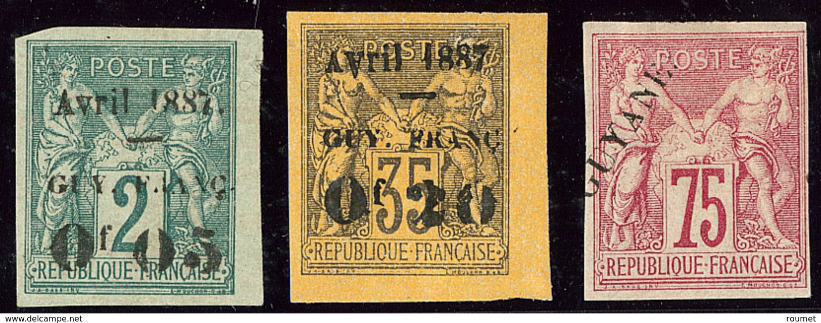 (*) Nos 3, 4a, 14 * (forte Charnière). - TB - Other & Unclassified