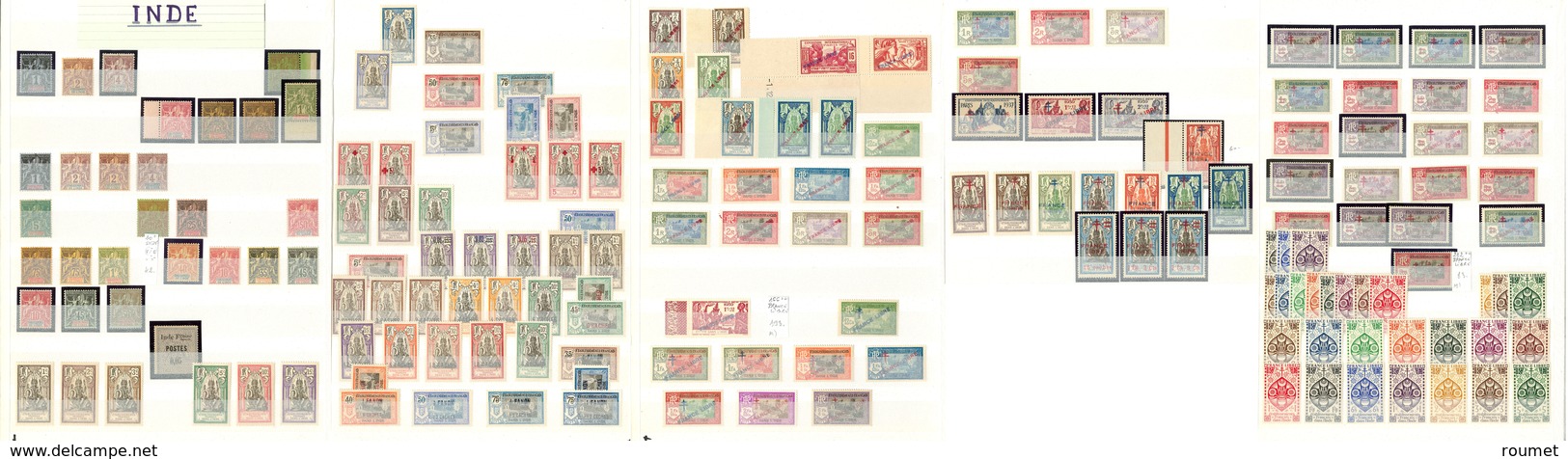 ** Collection. 1892-1954 (Poste, PA, Taxe), Des Valeurs Et Séries Moyennes, Des Ex * Et Qqs Doubles, Très Frais. - TB - Autres & Non Classés