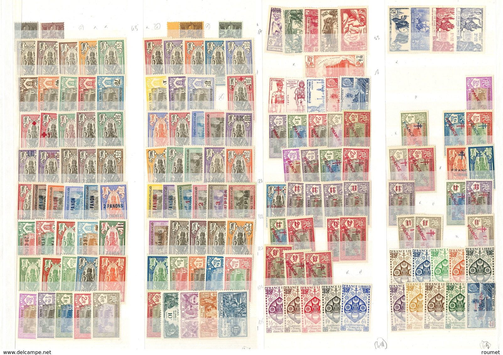 ** Collection. 1892-1954 (Poste, PA, Taxe, BF), Valeurs Moyennes Et Séries Complètes. - TB - Other & Unclassified