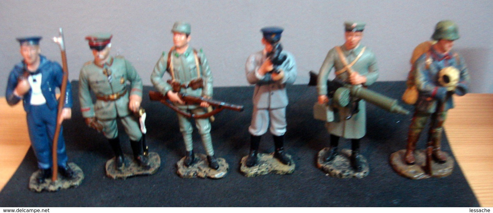 Soldats De Plomb, Armée Allemande 1916 , 6 Figurines - Soldats De Plomb