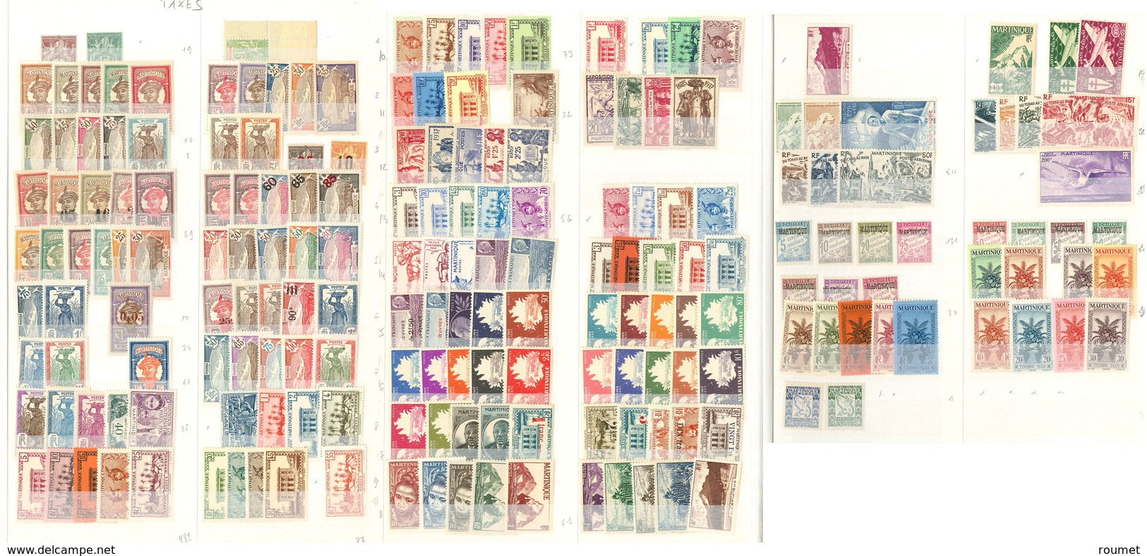 ** Collection. 1892-1947 (Poste, PA, Taxe), Valeurs Moyennes Et Séries Complètes. - TB - Autres & Non Classés