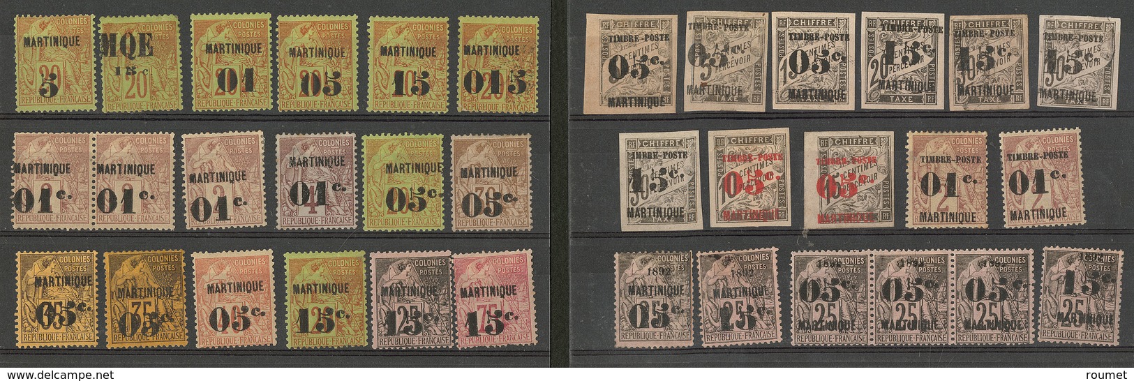 * Lot. 1886-1892 (Poste), Valeurs Moyennes. - TB Ou B - Sonstige & Ohne Zuordnung