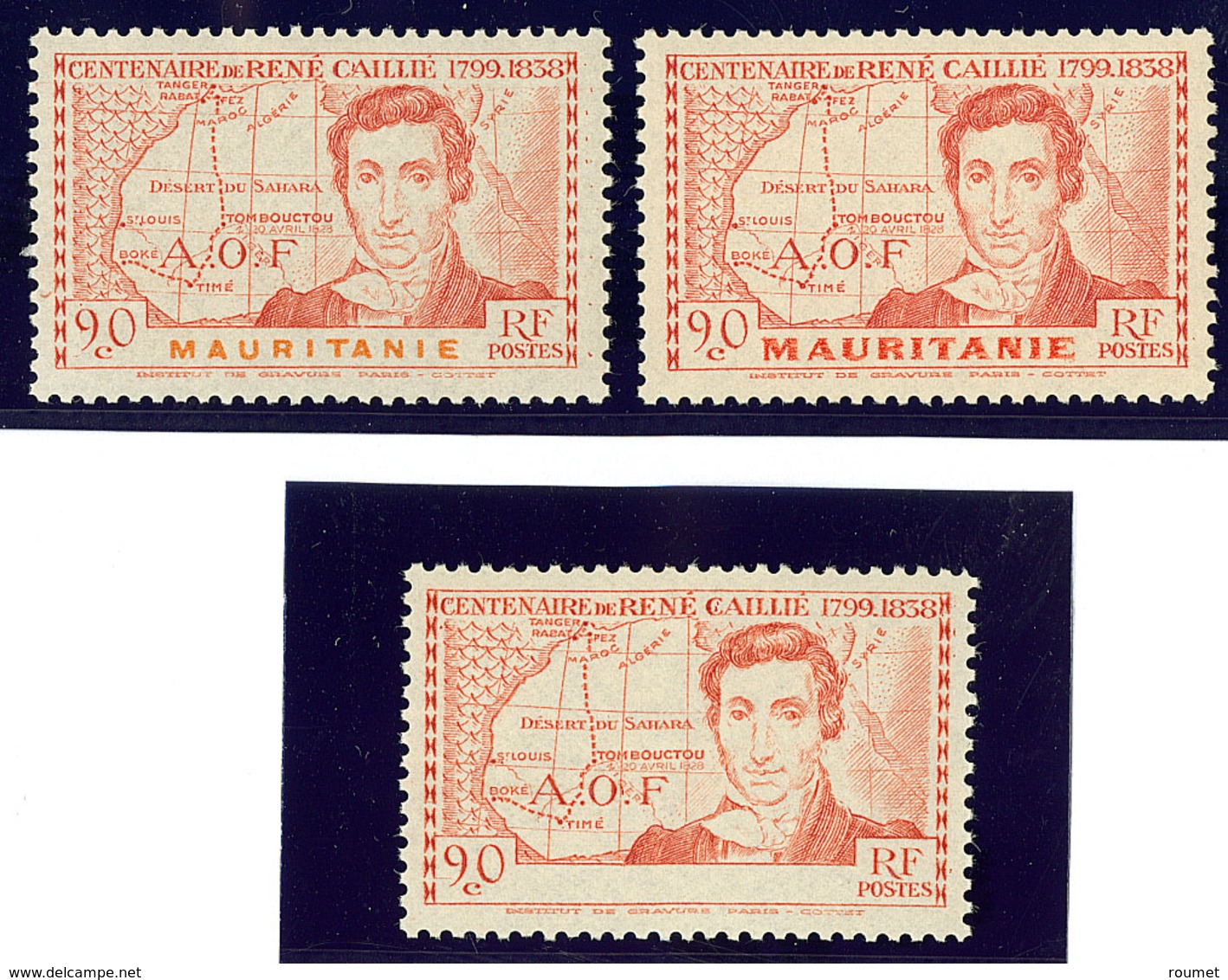 ** Variétés. Nos 95, 95a, Côte D'Ivoire 141a (sans Légende). - TB - Other & Unclassified