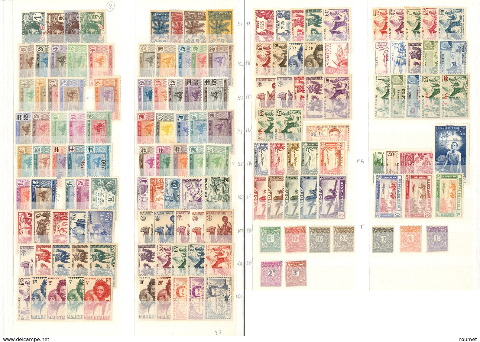 ** Collection. 1906-1944 (Poste, PA, Taxe), Valeurs Moyennes Et Séries Complètes, 13 Ex Manquants. - TB - Other & Unclassified
