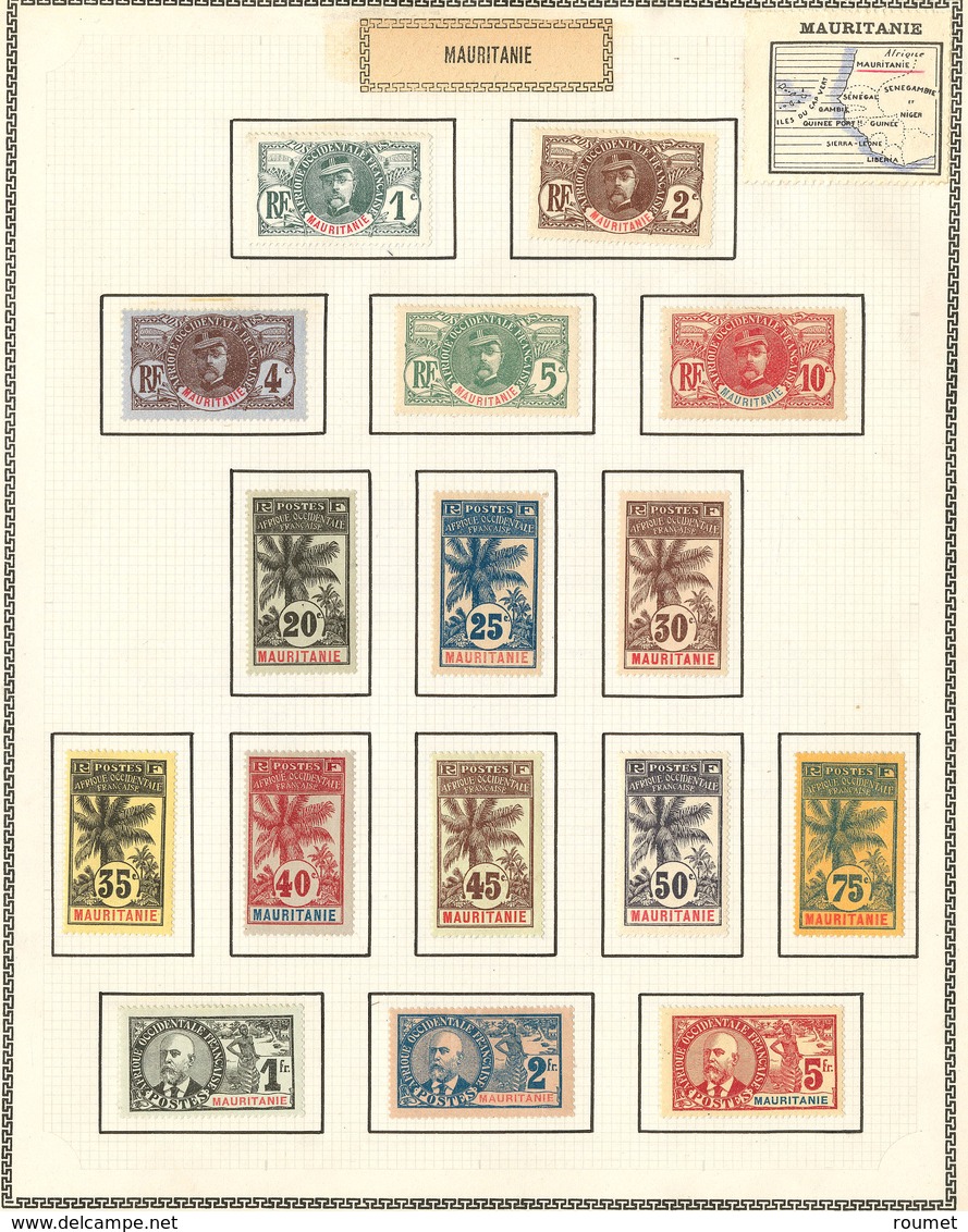 * Collection. 1906-1944 (Poste, PA, Taxe), Complète Sauf Taxe 1/8. - TB - Autres & Non Classés