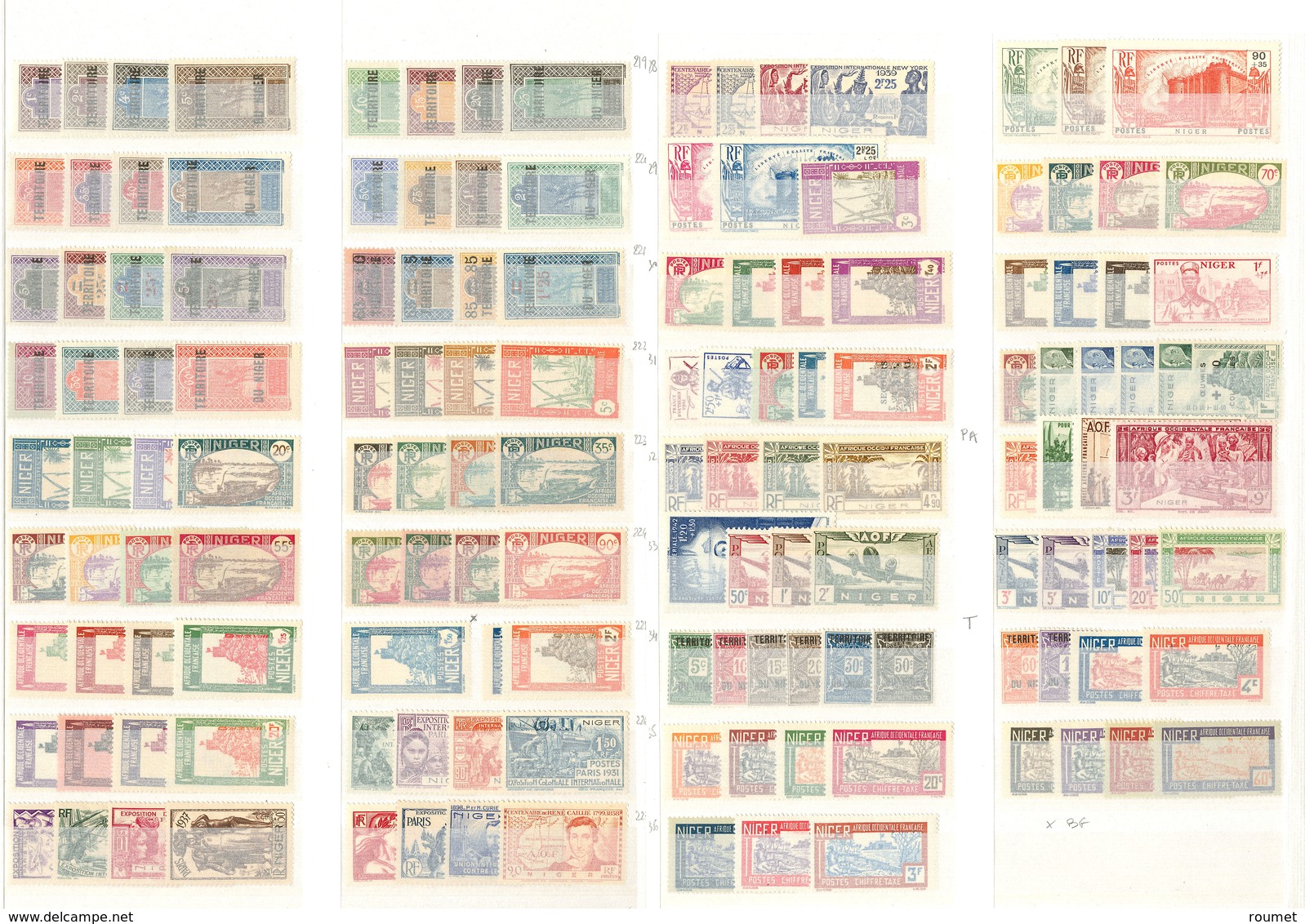 ** Collection. 1921-1944 (Poste, PA, Taxe), Complète Sauf N°47A Et BF 1. - TB - Autres & Non Classés