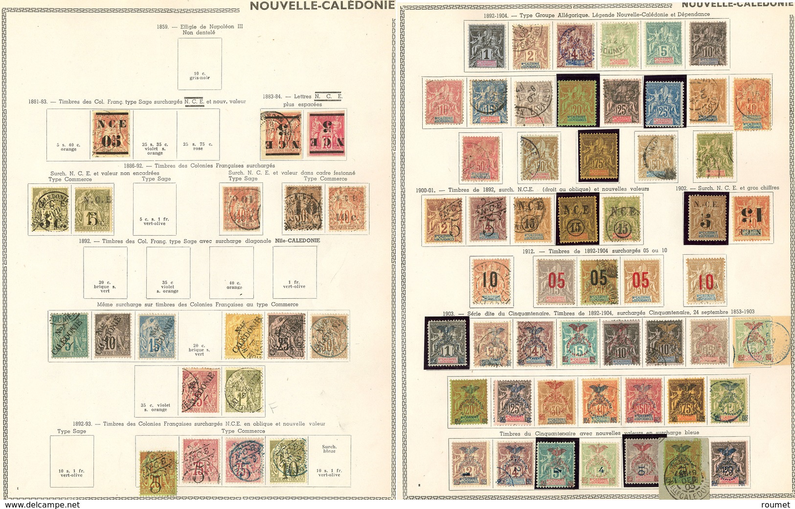 * Collection. 1881-1970 (Poste, PA, Taxe, CPx), Valeurs Moyennes Et Séries Complètes, Les Classiques En Majorité Obl, En - Autres & Non Classés