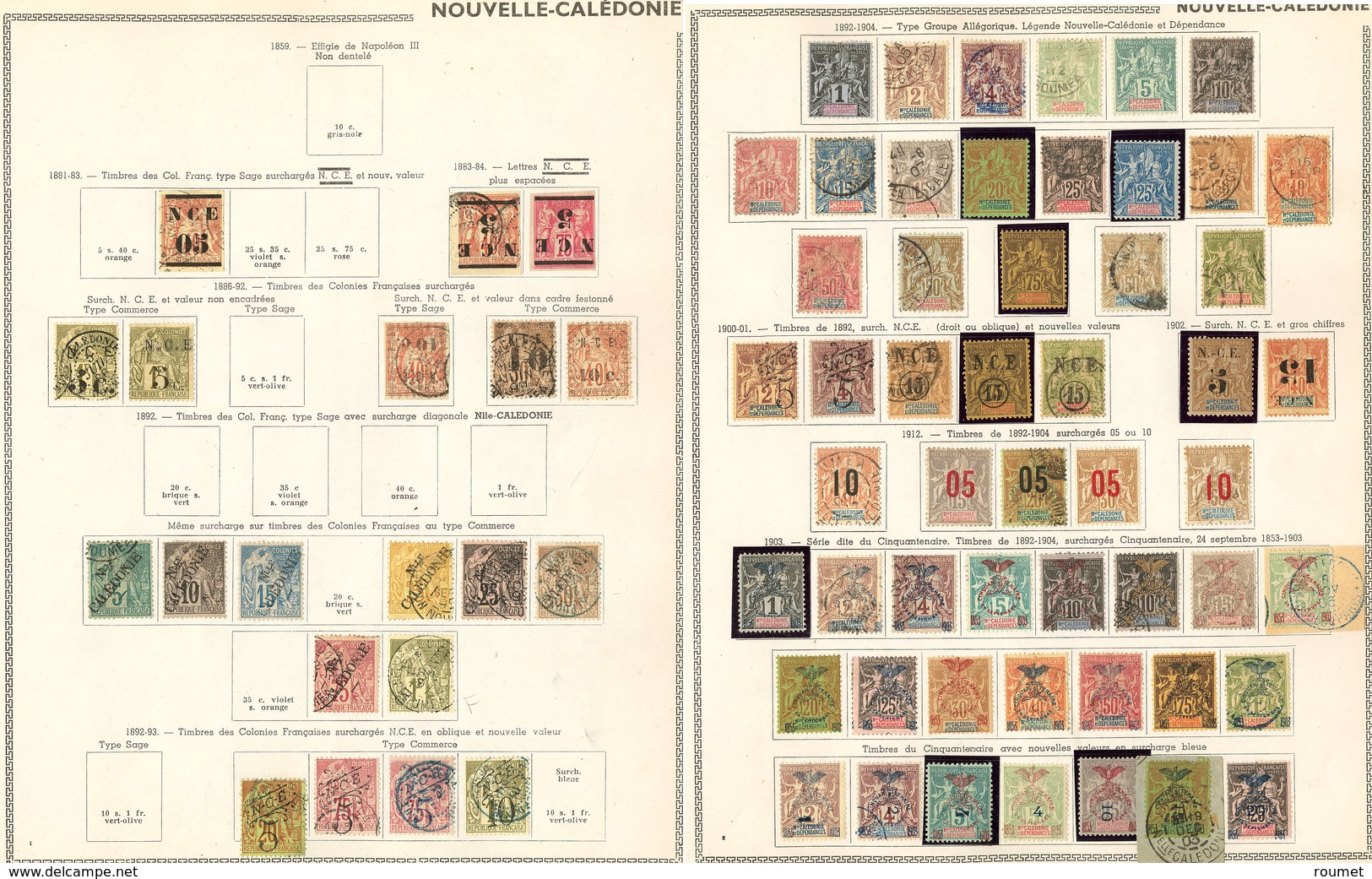 * Collection. 1881-1970 (Poste, PA, Taxe, CPx), Valeurs Moyennes Et Séries Complètes, Les Classiques En Majorité Obl, En - Other & Unclassified