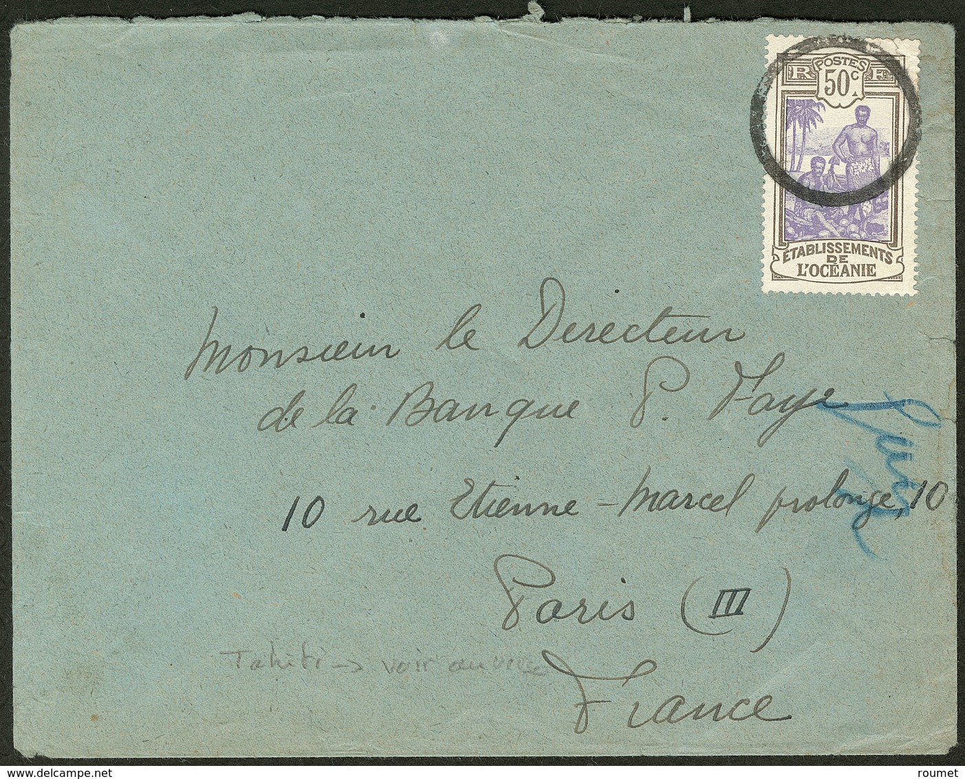Lettre No 55, Obl Cachet Maritime Néo-zélandais Nov 1927 Pour La France. - TB - Other & Unclassified