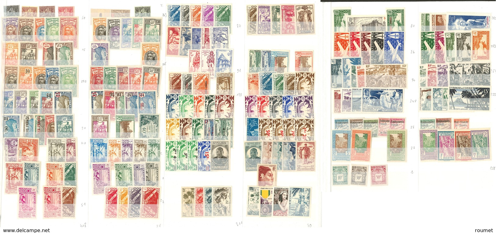 ** Collection. 1892-1955 (Poste, PA, Taxe), Valeurs Moyennes Et Séries Complètes. - TB - Other & Unclassified