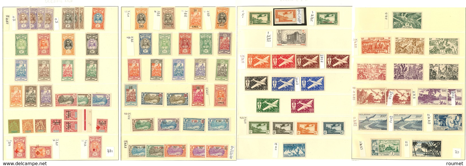 * Collection. 1913-1956 (Poste, PA, Taxe), Complète Sauf FL 140/149, Des Ex ** Après 1942 Et Qqs ND. - TB - Other & Unclassified