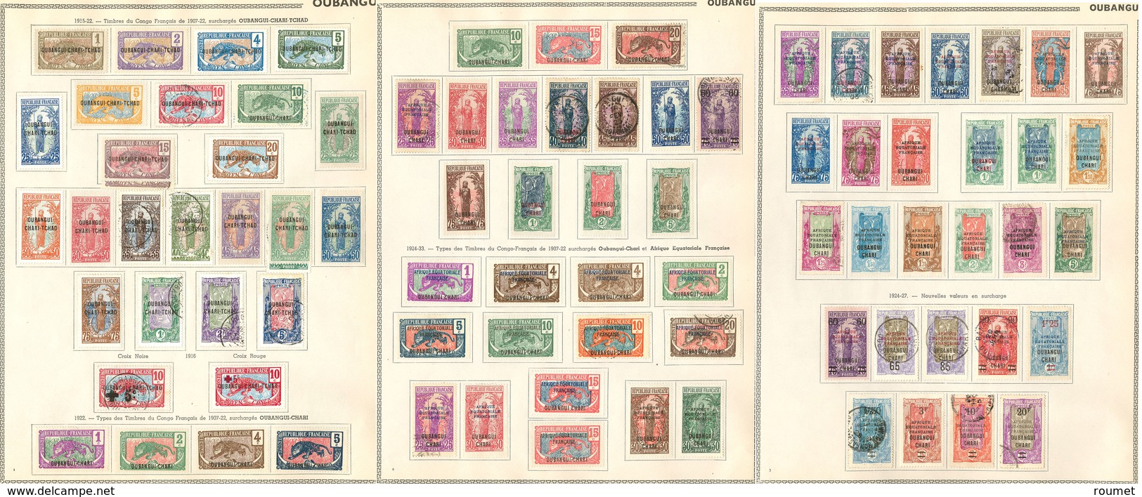 (*) Collection. 1915-1933 (Poste, Taxe), Complète Dont Des Ex Obl, La Majorité Des Ex Collés. - TB, B Ou Pd - Other & Unclassified