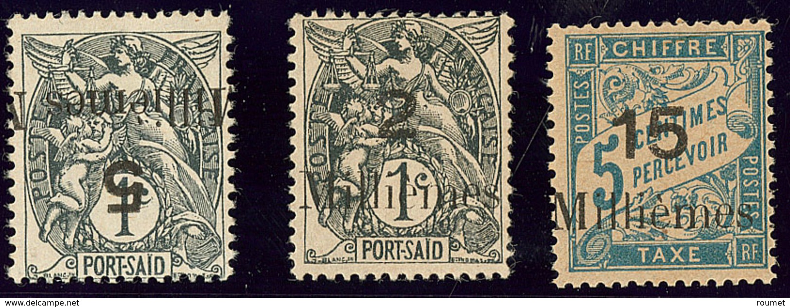 * Variétés. Nos 61b, 61c, Taxe 2 **. - TB - Other & Unclassified