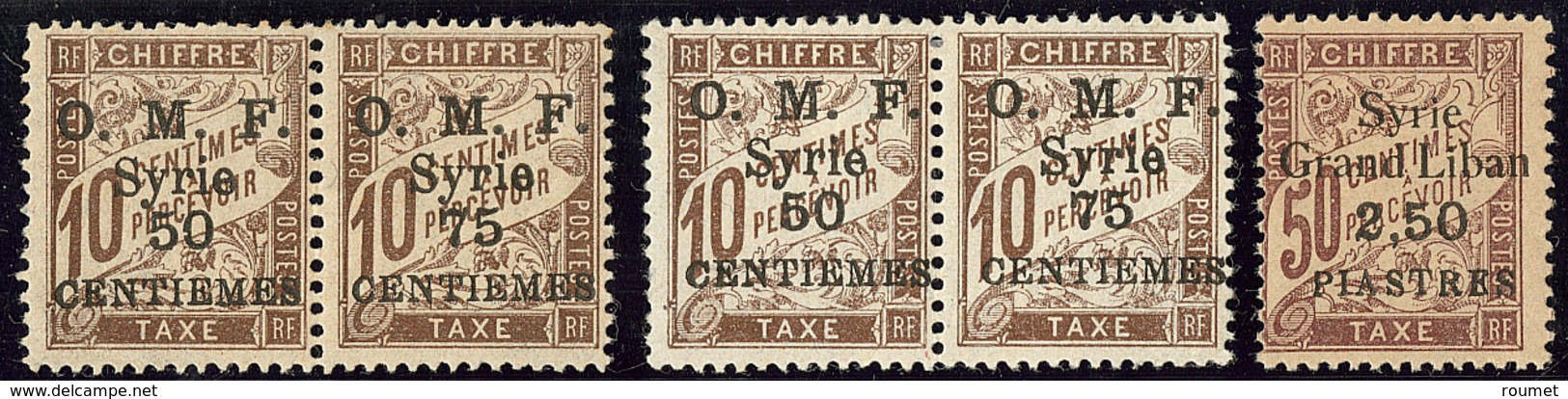 ** Taxe. Variétés. No 9a (paire Dont Le Normal Pli D'angle, Et Paire *), 20a. - TB - Autres & Non Classés