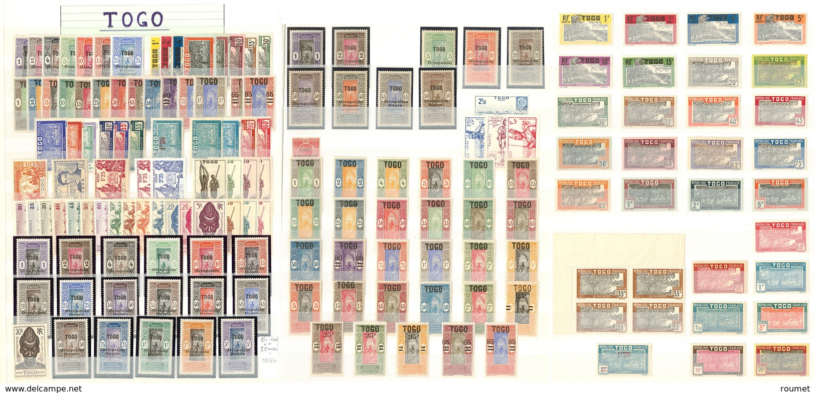 ** Collection. 1916-1954 (Poste, PA, Taxe), Valeurs Moyennes Et Séries Complètes, Qqs Ex *, Des Blocs De Quatre Et Doubl - Other & Unclassified