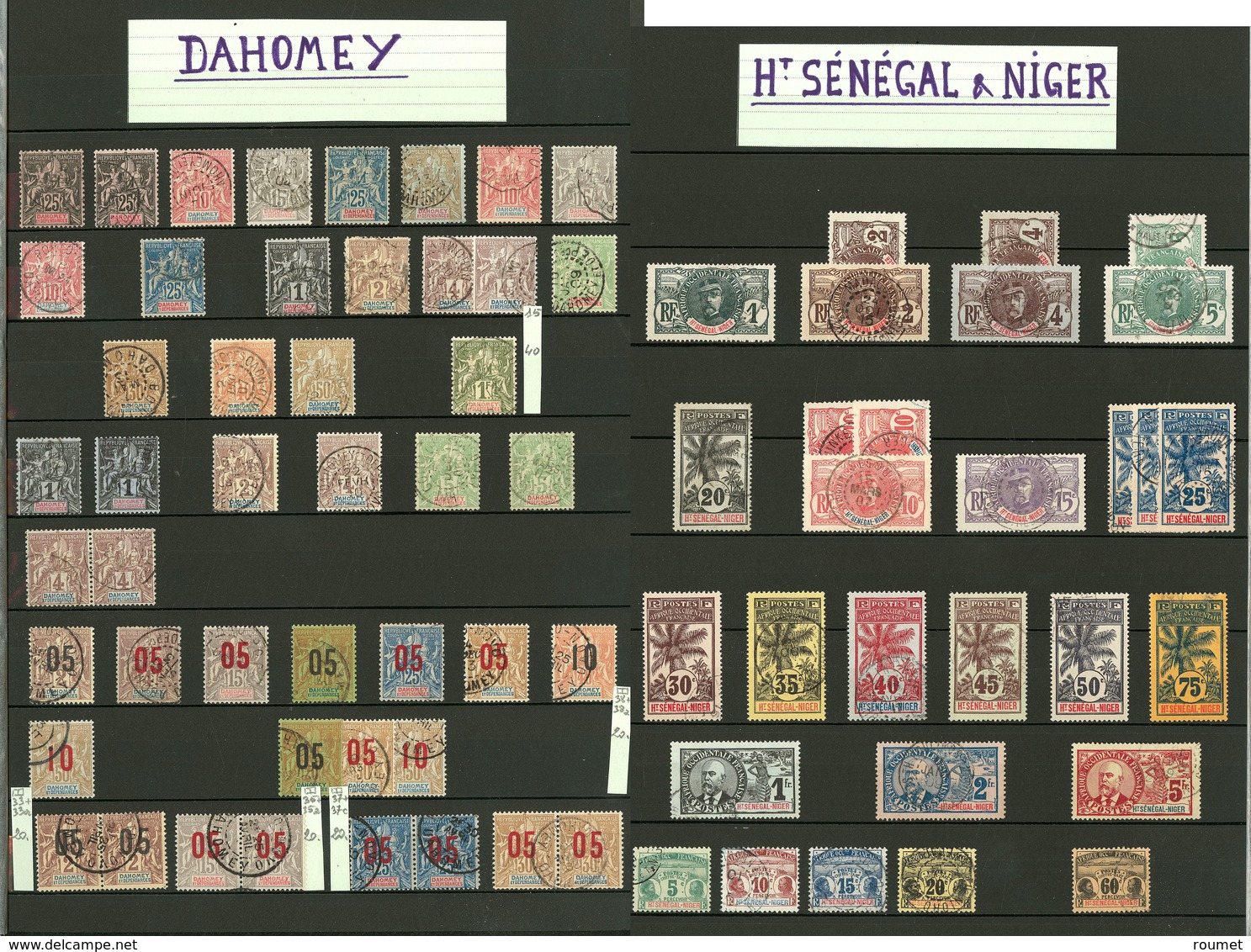 Colonies D'Afrique. 1892-1944, AOF, Dahomey, Tchad, Soudan, Etc., Valeurs Moyennes Et Obl. - TB - Collections
