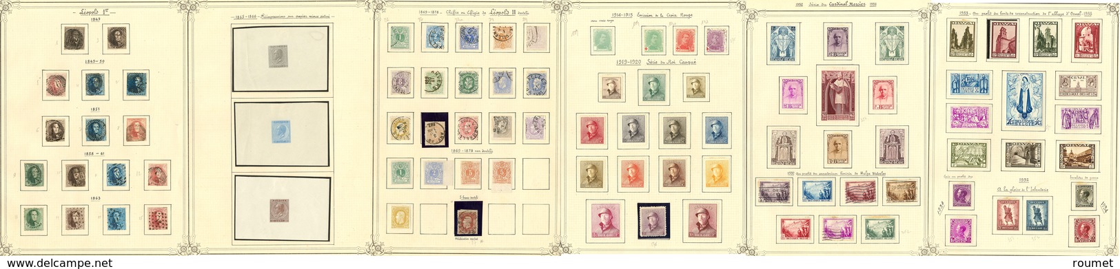 * Collection. 1849-1960 (Poste, PA, Service), Des Valeurs Moyennes Et Séries Complètes Dont 37 Obl, 342/350, 363 /374, E - Other & Unclassified